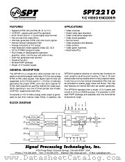 SPT2210SCT datasheet pdf SPT Signal Processing Technologies
