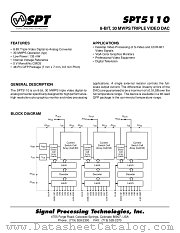SPT5110SCT datasheet pdf SPT Signal Processing Technologies