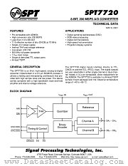 SPT7720SIT datasheet pdf SPT Signal Processing Technologies