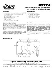 SPT774BCJ datasheet pdf SPT Signal Processing Technologies