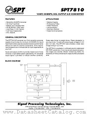 SPT7810BIJ datasheet pdf SPT Signal Processing Technologies