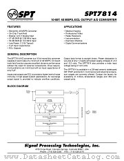 SPT7814BIJ datasheet pdf SPT Signal Processing Technologies