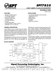 SPT7835SIS datasheet pdf SPT Signal Processing Technologies