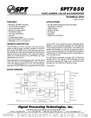 SPT7850SCN datasheet pdf SPT Signal Processing Technologies