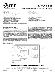 SPT7852SCU datasheet pdf SPT Signal Processing Technologies