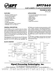 SPT7860SCT datasheet pdf SPT Signal Processing Technologies