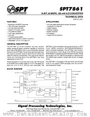 SPT7861SCT datasheet pdf SPT Signal Processing Technologies