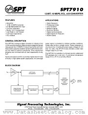 SPT7910SCU datasheet pdf SPT Signal Processing Technologies
