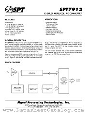 SPT7912SCJ datasheet pdf SPT Signal Processing Technologies