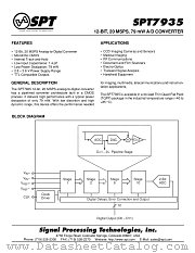 SPT7935SIT datasheet pdf SPT Signal Processing Technologies