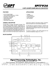 SPT7936SCT datasheet pdf SPT Signal Processing Technologies