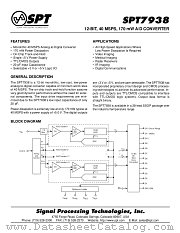 SPT7938SIR datasheet pdf SPT Signal Processing Technologies