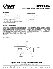 SPT9406SCL datasheet pdf SPT Signal Processing Technologies