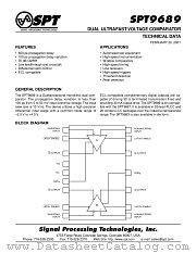 SPT9689AIP datasheet pdf SPT Signal Processing Technologies