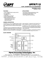 SPT9712AIP datasheet pdf SPT Signal Processing Technologies