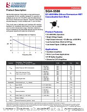 SGA-5586 datasheet pdf Stanford Microdevices
