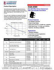 SGA-6589 datasheet pdf Stanford Microdevices