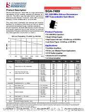 SGA-7489 datasheet pdf Stanford Microdevices