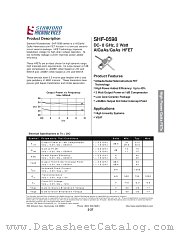 SHF-0589 datasheet pdf Stanford Microdevices
