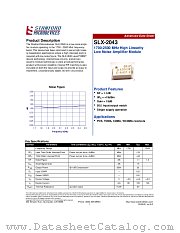 SLX-2043 datasheet pdf Stanford Microdevices