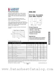 SNA-400 datasheet pdf Stanford Microdevices