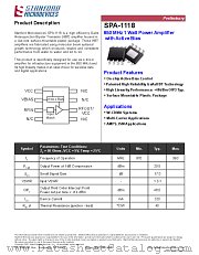 SPA-1118 datasheet pdf Stanford Microdevices