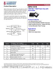 SPA-1218 datasheet pdf Stanford Microdevices