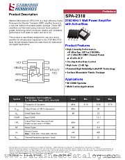 SPA-2318 datasheet pdf Stanford Microdevices