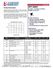 SPF-2086T datasheet pdf Stanford Microdevices