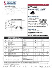 SPF-3043 datasheet pdf Stanford Microdevices