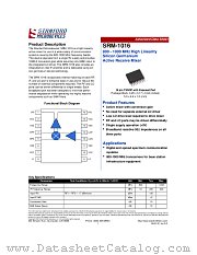 SRM-1016 datasheet pdf Stanford Microdevices