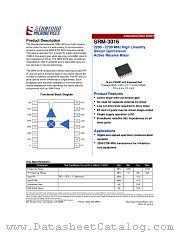 SRM-3016 datasheet pdf Stanford Microdevices