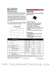 SSW-408 datasheet pdf Stanford Microdevices