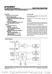 S93VP463P-2.7 datasheet pdf SUMMIT Microelectronics