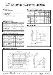 SC1602N datasheet pdf SUNLIKE