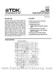 5003-CG datasheet pdf TDK Semiconductor