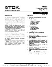 73M2921-LG datasheet pdf TDK Semiconductor