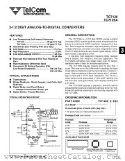 TC7126RCLW datasheet pdf TelCom Semiconductor