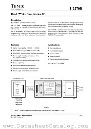 U2270B-FP datasheet pdf TEMIC