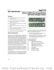 BQ2112LB-019 datasheet pdf Texas Instruments