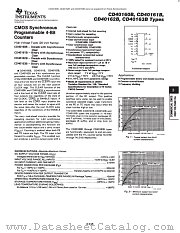 CD40163BF3A datasheet pdf Texas Instruments