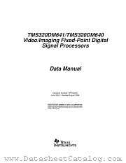 TMS320DM640GNZ600 datasheet pdf Texas Instruments