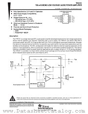 TPA701MSOPEVM datasheet pdf Texas Instruments