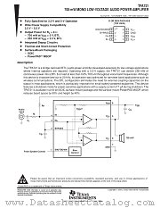 TPA721MSOPEVM datasheet pdf Texas Instruments