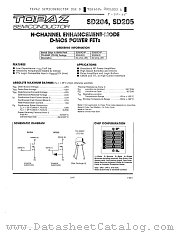 SD205HD datasheet pdf Topaz Semiconductor