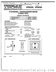 VP0535N3 datasheet pdf Topaz Semiconductor
