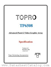 TP6508 datasheet pdf Topro Technology Inc