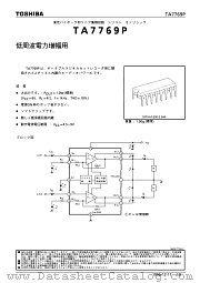 TA7769P datasheet pdf TOSHIBA