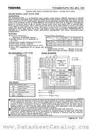 TC554001FTL-85V datasheet pdf TOSHIBA