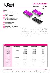TAP4812 datasheet pdf Traco Electronic AG